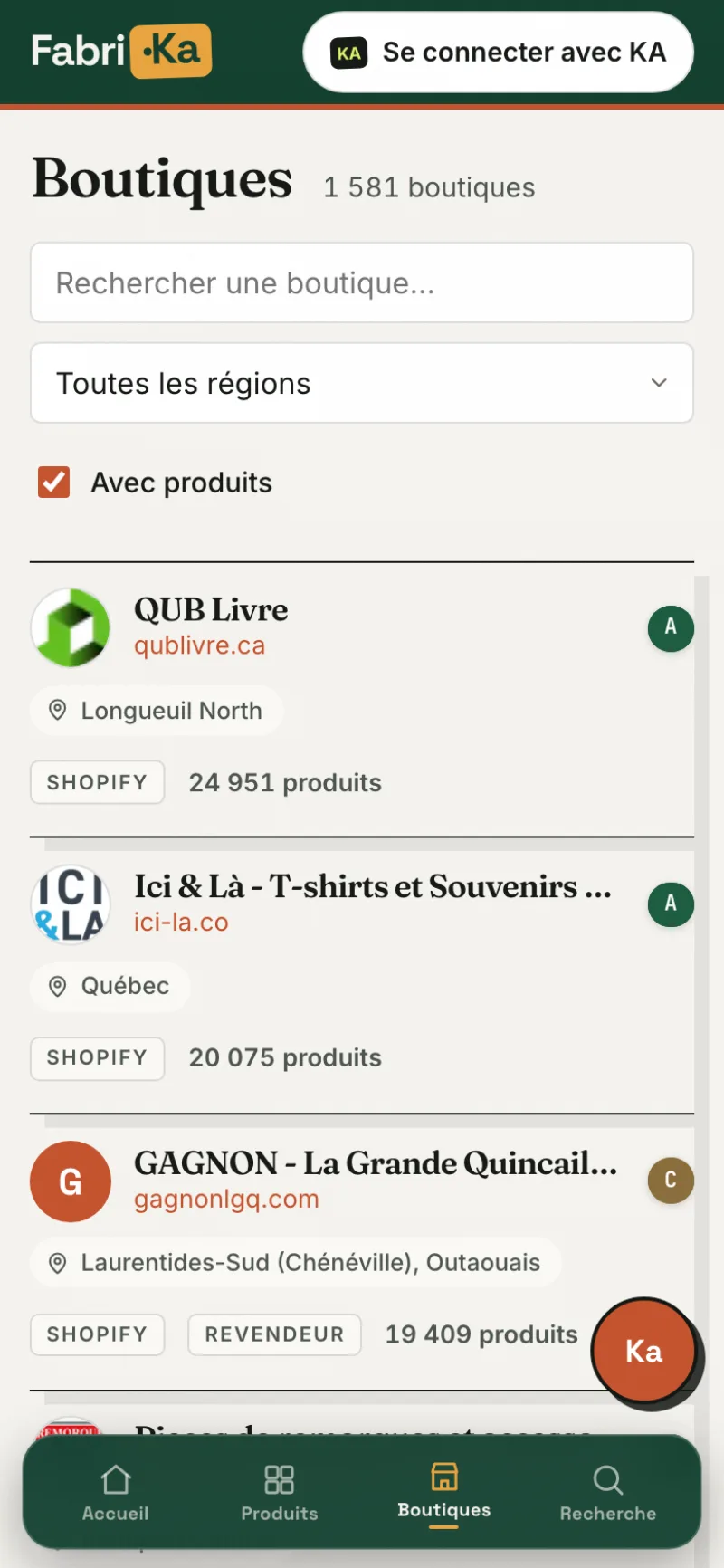 Boutiques mobile