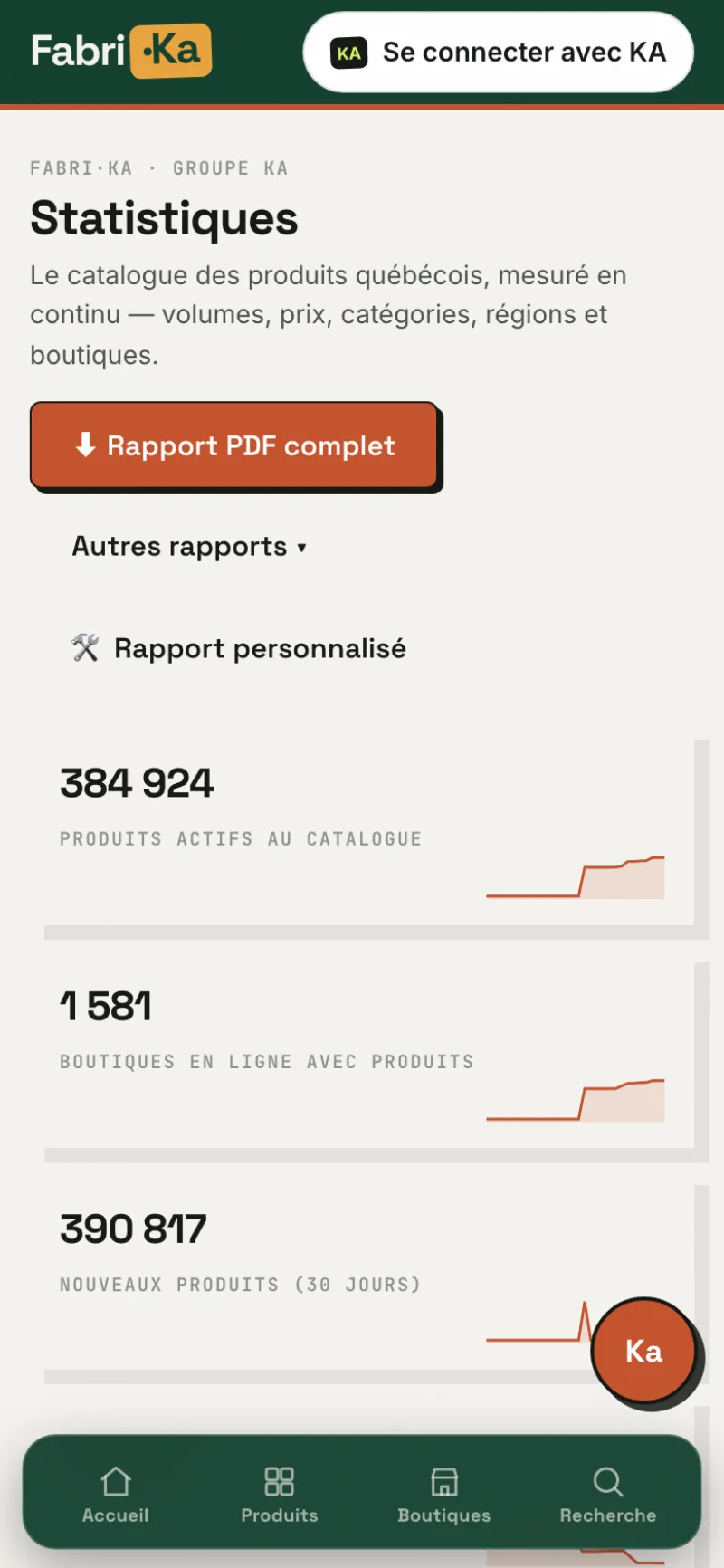 Stats mobile