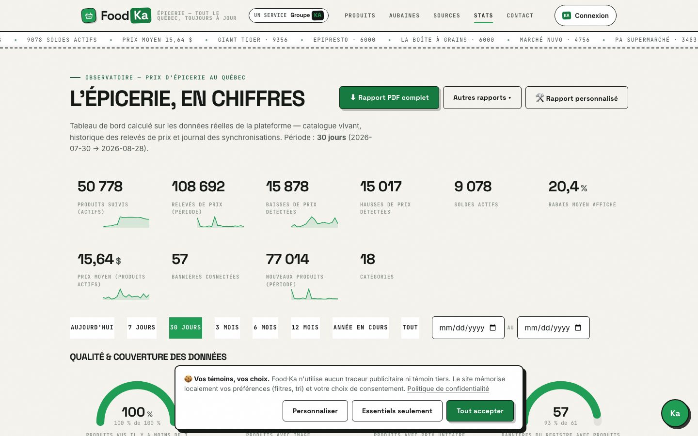 Page statistiques