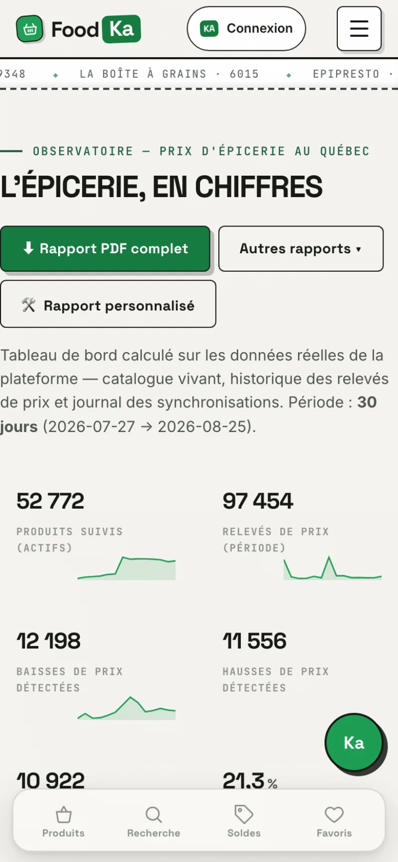 Stats mobile