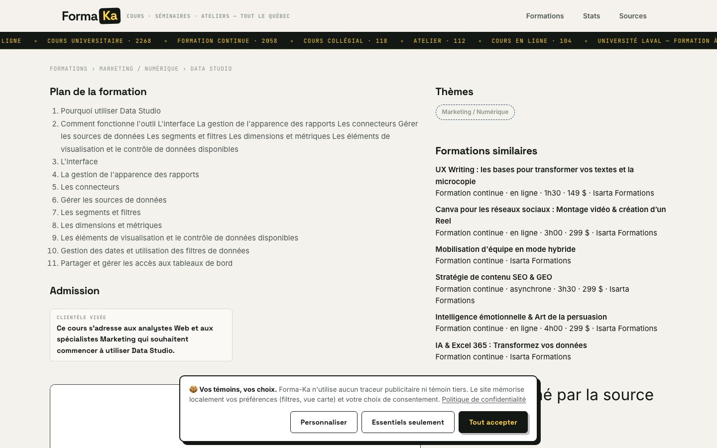 Fiche formation Isarta