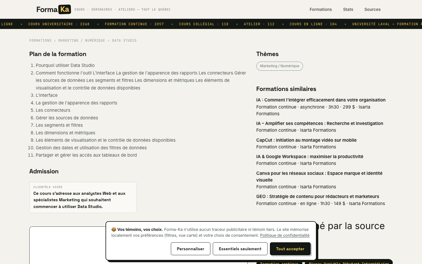 Fiche formation — plan et formations similaires