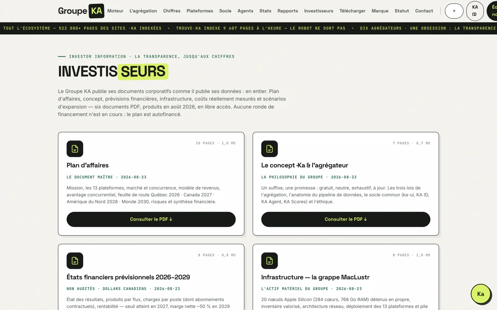 Investisseurs