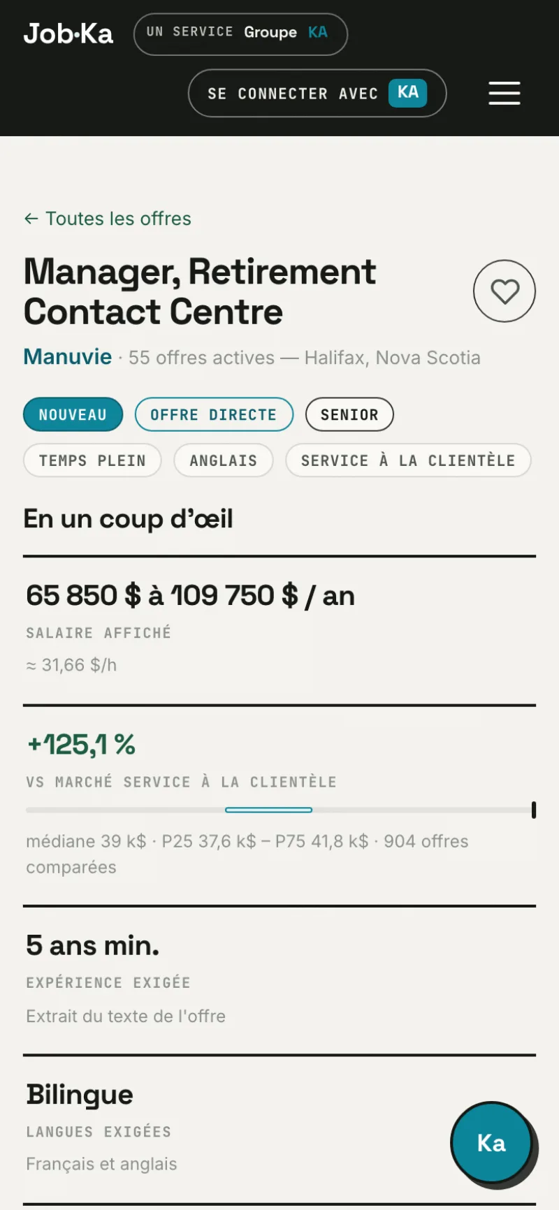 Fiche offre mobile