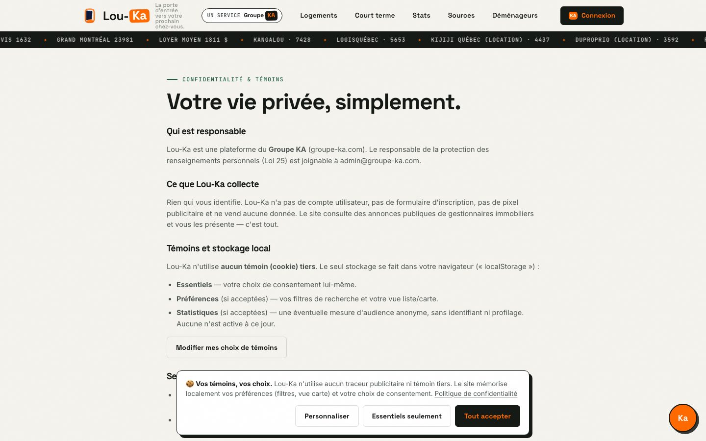 Politique de confidentialité