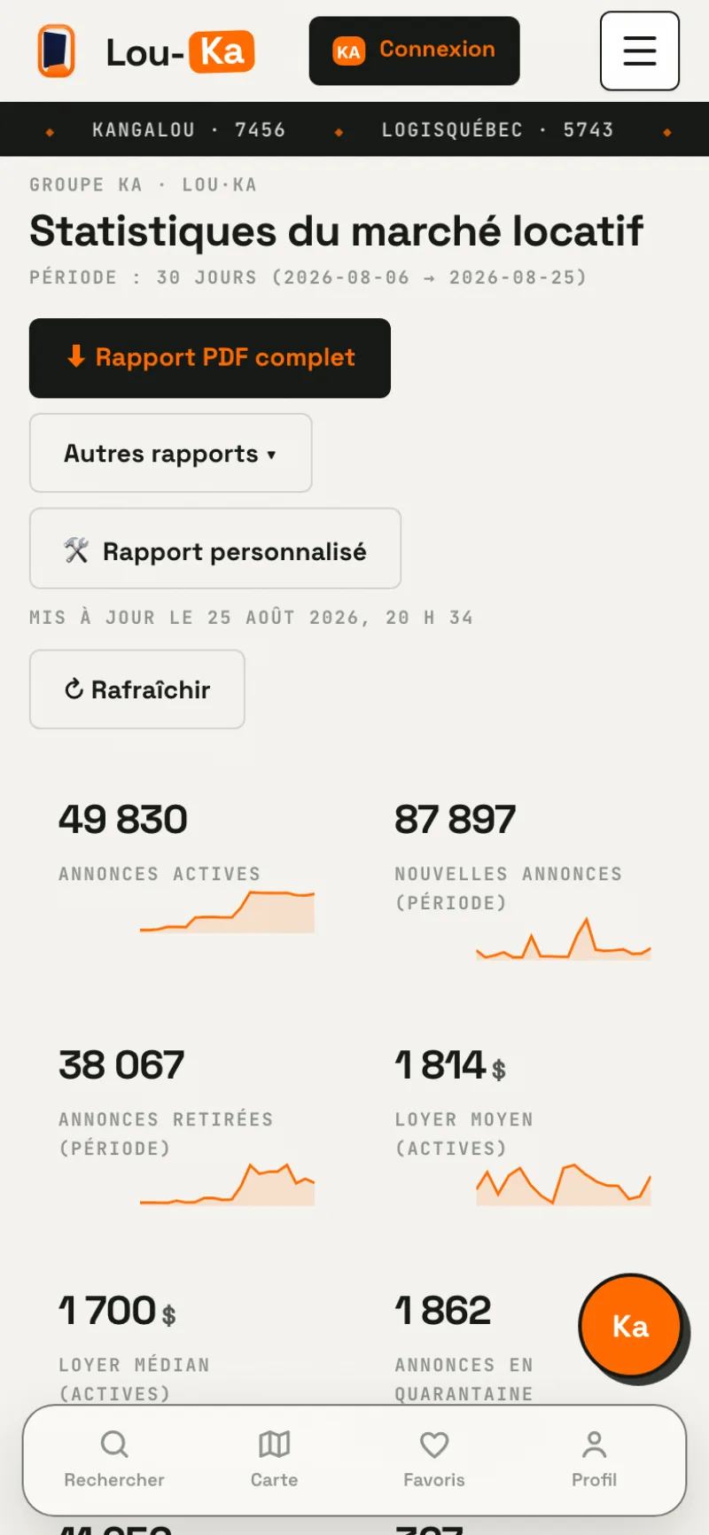 Stats mobile