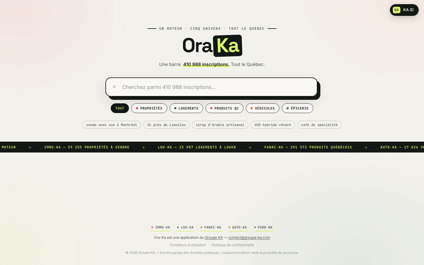 Accueil Ora-Ka
