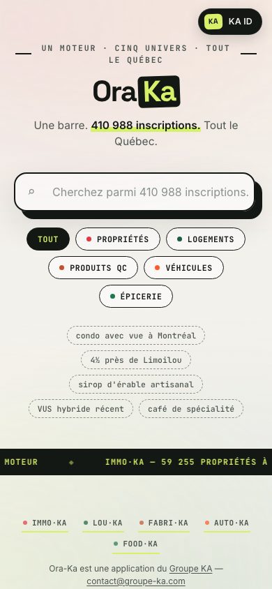 Accueil mobile (suite)