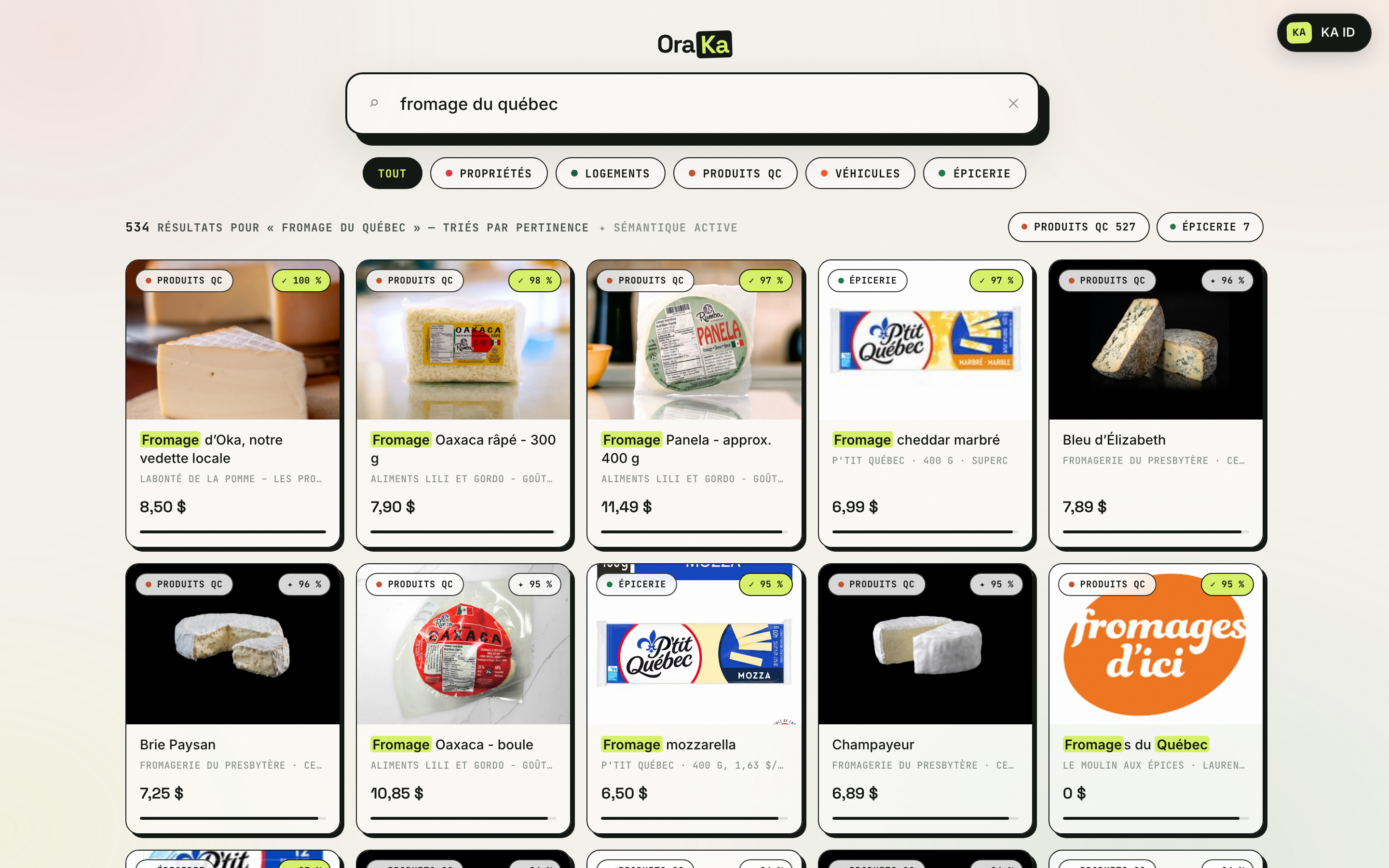 Recherche fromage