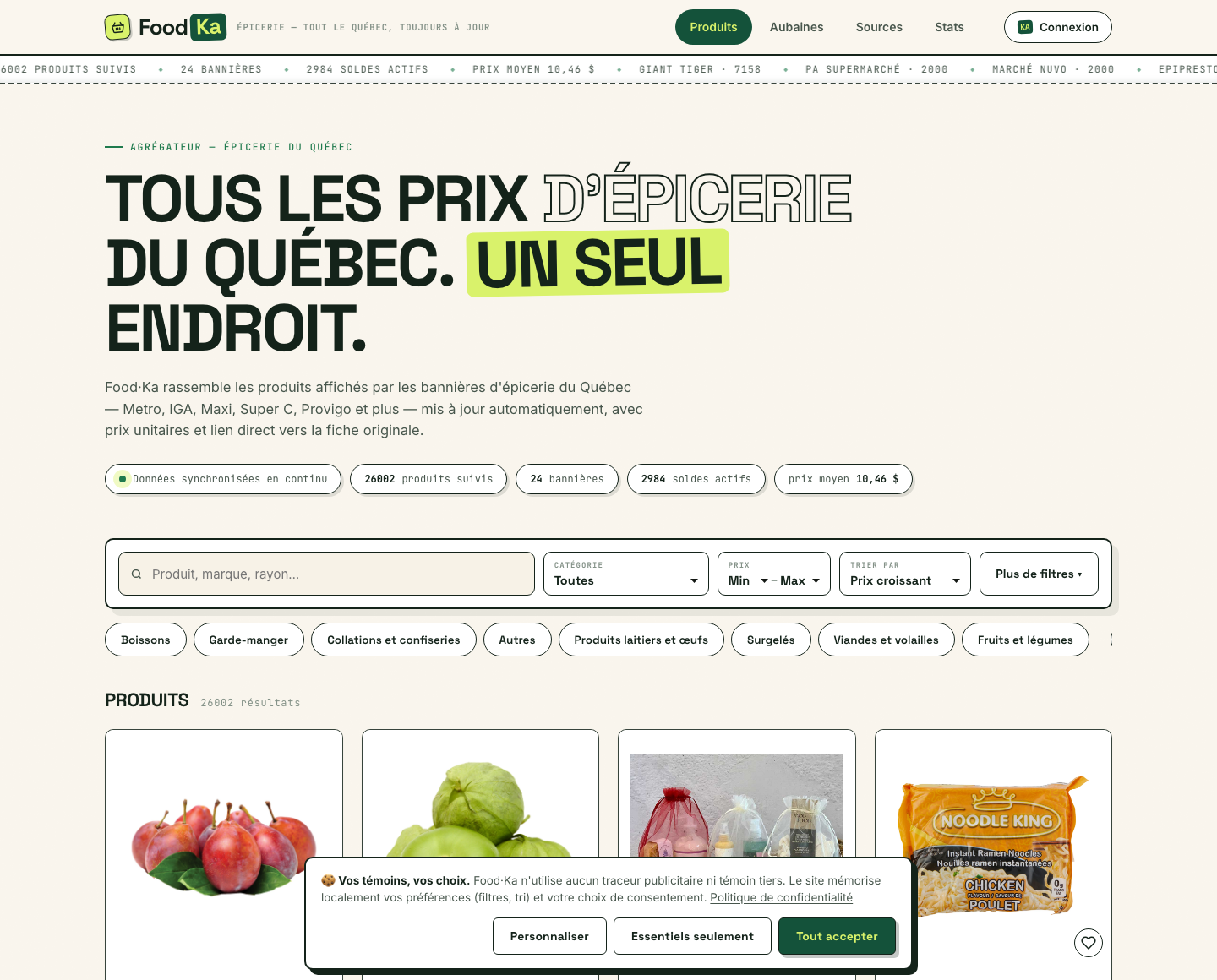Food·Ka — vue bureau