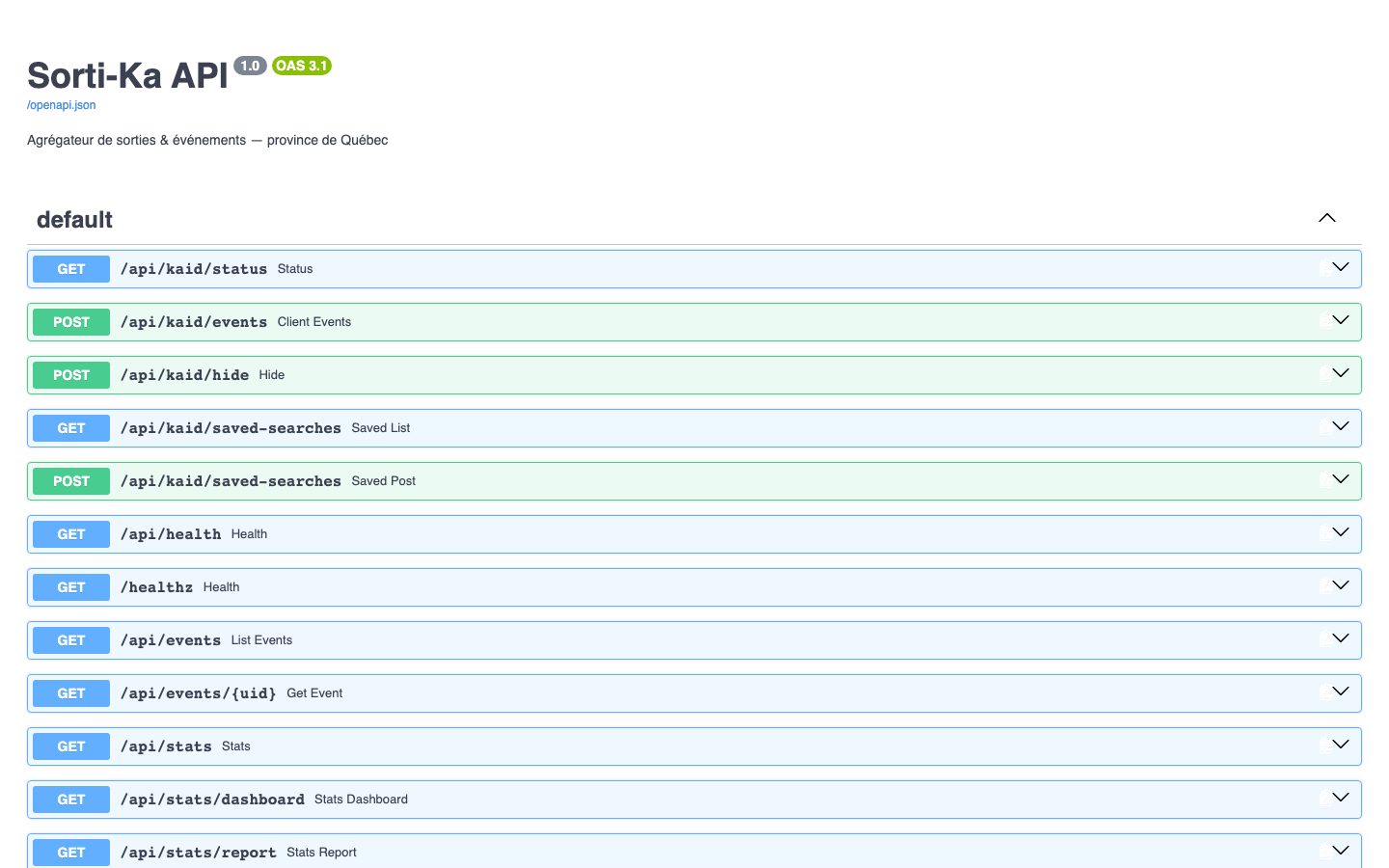 Documentation en ligne