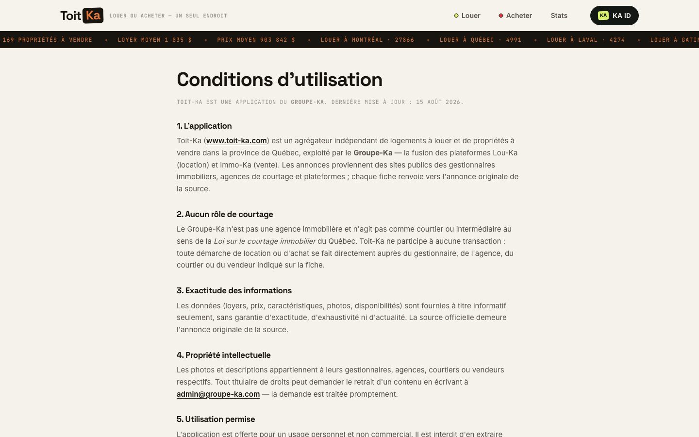 Conditions