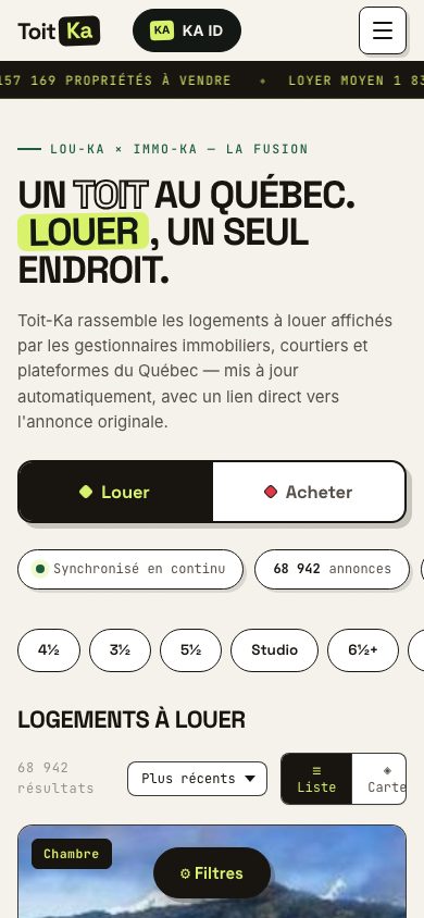 Accueil mobile